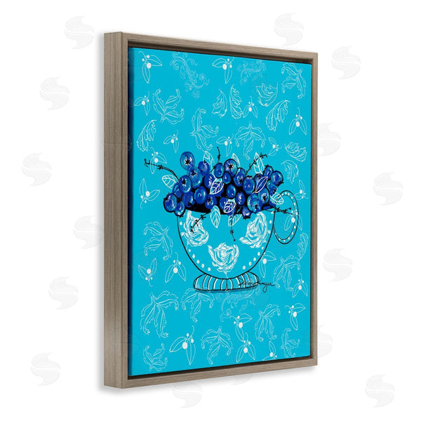 Stupell Industries Susan Lugar | Bright Blue Blueberries In Teacup