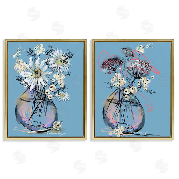 Stupell Industries Susan Lugar | Daisies & Snowberries Vase