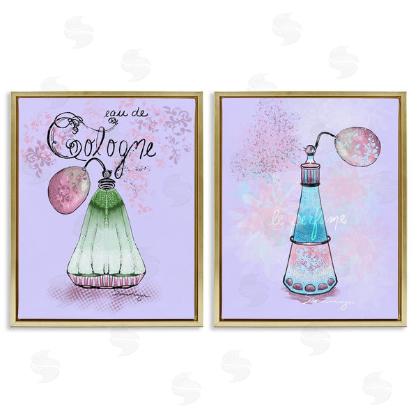 Stupell Industries Susan Lugar | Fragrance Perfumes On Purple