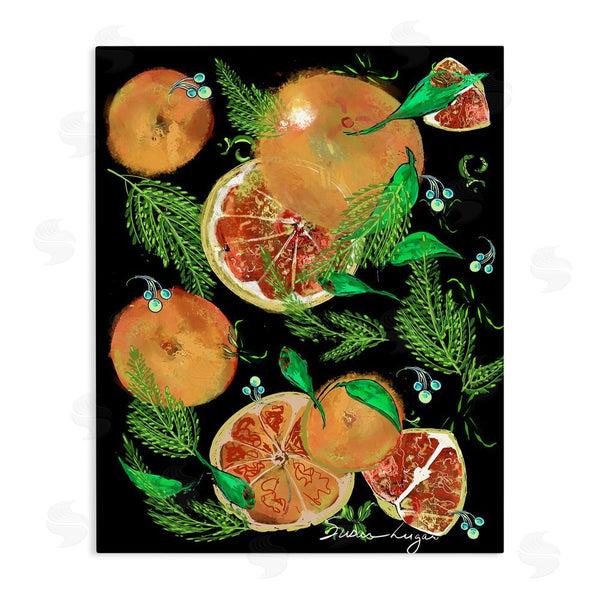 stupell industries Susan Lugar | Grapefruit & Ferns Medley Wall Art