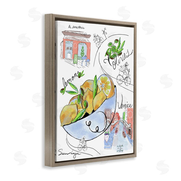Stupell Industries Susan Lugar | Italian Kitchen Sketch Collection Wall Art