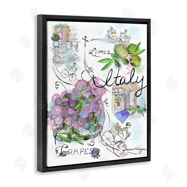 Stupell Industries Susan Lugar | Italy Sketch Grapes & Bistro Wall Art