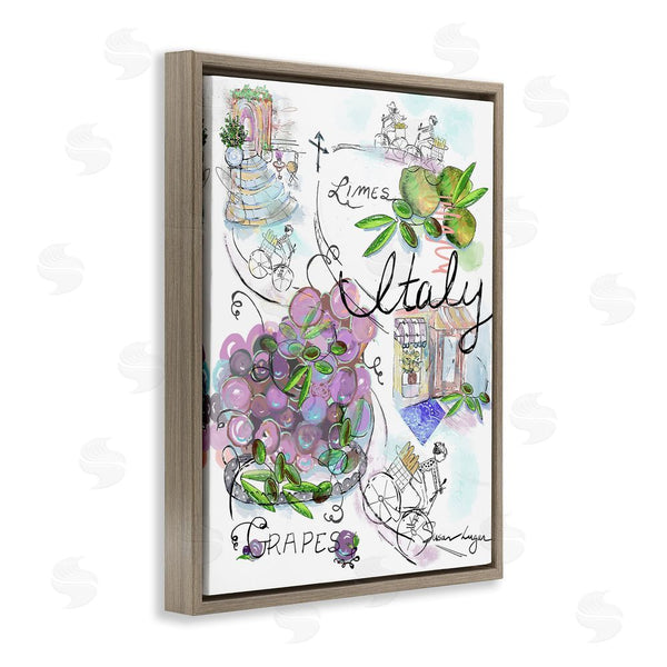 Stupell Industries Susan Lugar | Italy Sketch Grapes & Bistro Wall Art