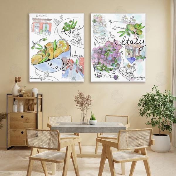 Stupell Industries Susan Lugar | Italy Travel Sketch Collection Wall Art