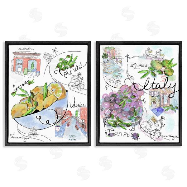 Stupell Industries Susan Lugar | Italy Travel Sketch Collection Wall Art