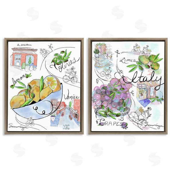 Stupell Industries Susan Lugar | Italy Travel Sketch Collection Wall Art