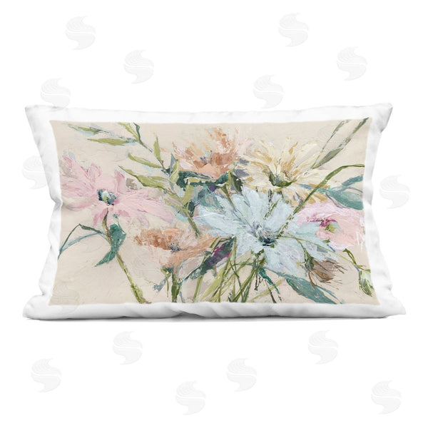 stupell industries Susan Pepe | Gentle Pastel Blossoms Printed Throw Pillow