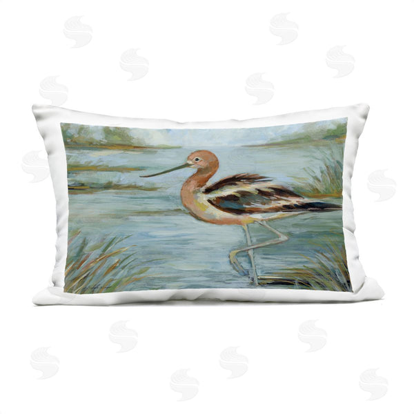 Stupell Industries Susan Winget | Avocet Bird In Water Printed Throw Pillow