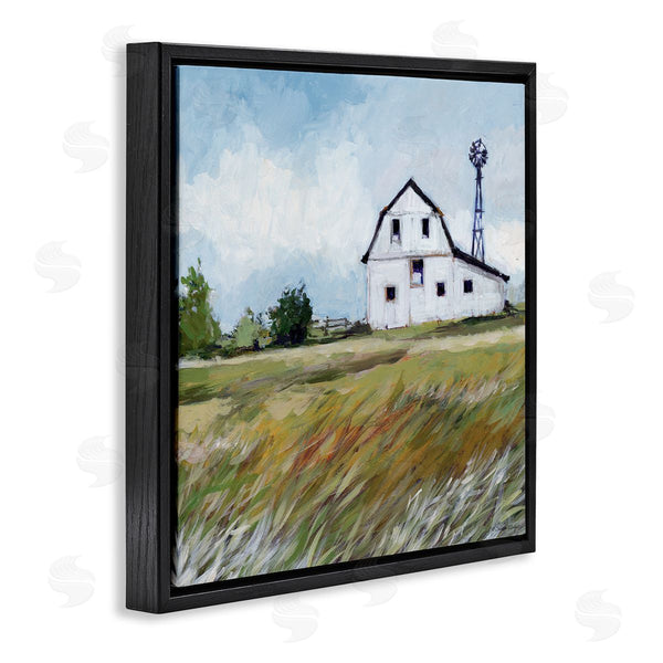Stupell Industries Susan Winget | Barn With Windmill & Grass