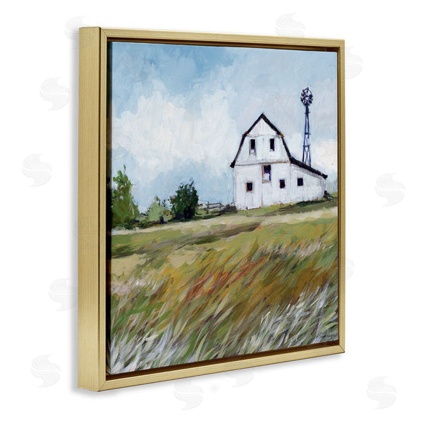 Stupell Industries Susan Winget | Barn With Windmill & Grass