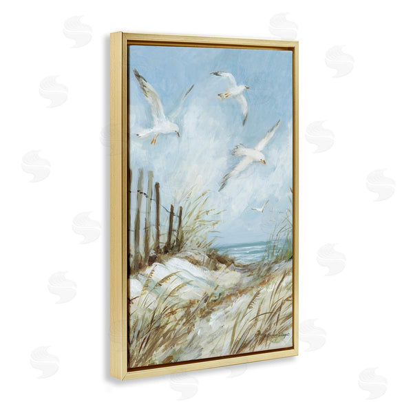 Stupell Industries Susan Winget | Beach Path With Seagulls
