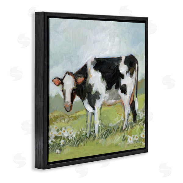 Stupell Industries Susan Winget | Black And White Cow