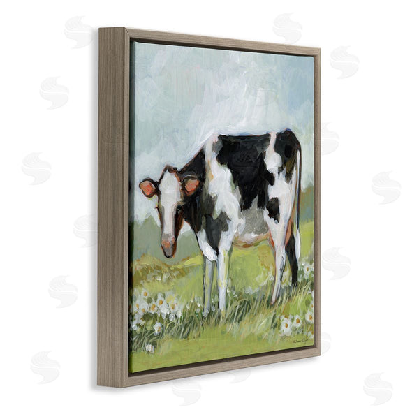 Stupell Industries Susan Winget | Black And White Cow