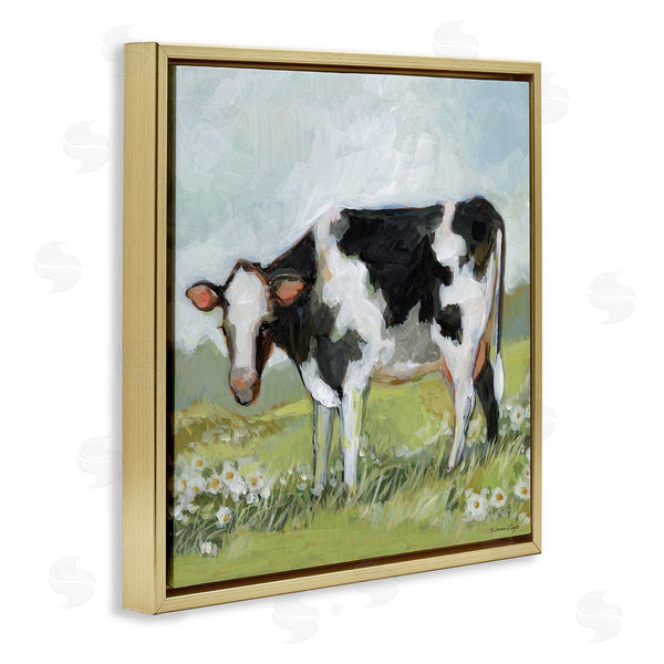 Stupell Industries Susan Winget | Black And White Cow