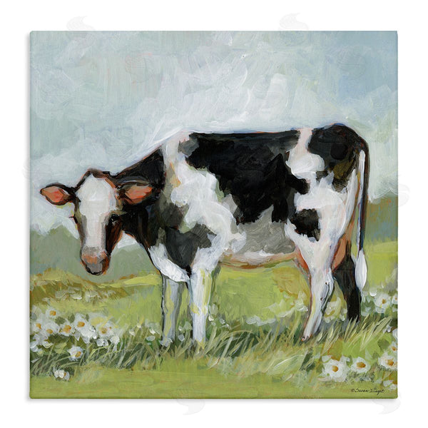 stupell industries Susan Winget | Black And White Cow