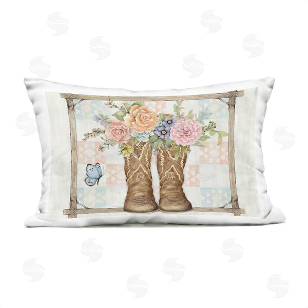Stupell Industries Susan Winget | Cowboy Boots And Roses Printed Throw Pillow