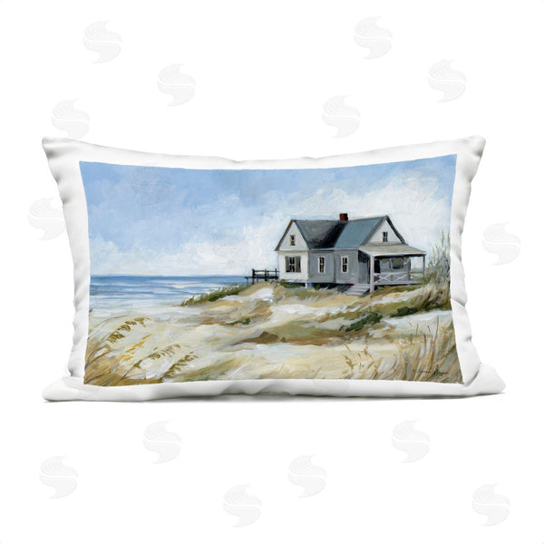 Stupell Industries Susan Winget | House On The Beach Printed Throw Pillow