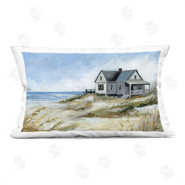 stupell industries Susan Winget | House On The Beach Printed Throw Pillow