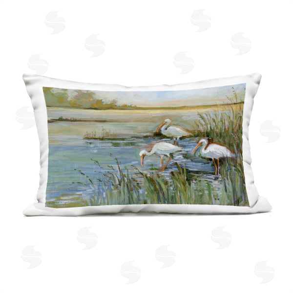 Stupell Industries Susan Winget | Ibis On The Water Printed Throw Pillow