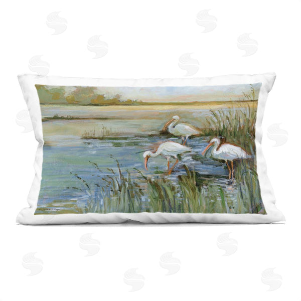 stupell industries Susan Winget | Ibis On The Water Printed Throw Pillow