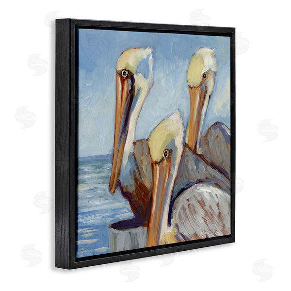 Stupell Industries Susan Winget | Nautical Pelican Trio