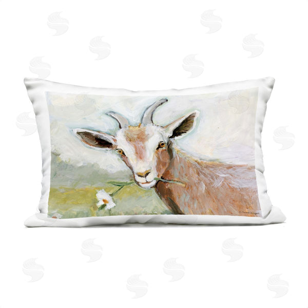 Stupell Industries Susan Winget | Pastoral Goat & Daisy Printed Throw Pillow