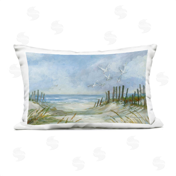 Stupell Industries Susan Winget | Pathway Beach Grasses Printed Throw Pillow