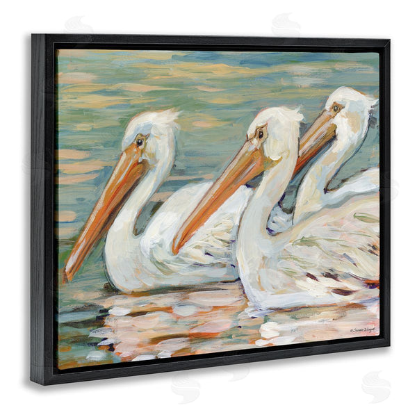 Stupell Industries Susan Winget | Pelican Trio Pond Reflection