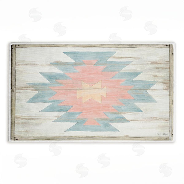 stupell industries Susan Winget | Pink Navajo Pattern Plush Bath Mat