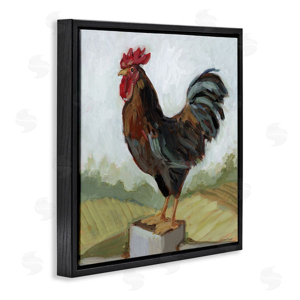 Stupell Industries Susan Winget | Rooster Perched On Fence