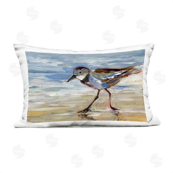 Stupell Industries Susan Winget | Sandpiper And Beach Tide Printed Throw Pillow