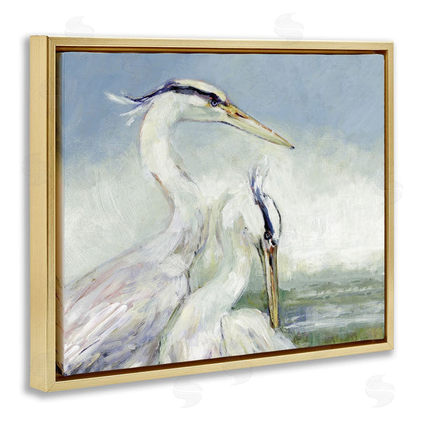 Stupell Industries Susan Winget | Scenic Beach With Two Egrets