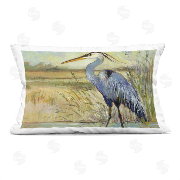 stupell industries Susan Winget | Scenic Great Blue Heron Printed Throw Pillow