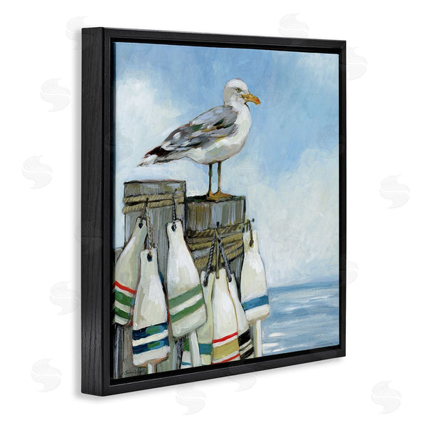 Stupell Industries Susan Winget | Seagull On Pier With Buoy