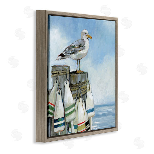 Stupell Industries Susan Winget | Seagull On Pier With Buoy