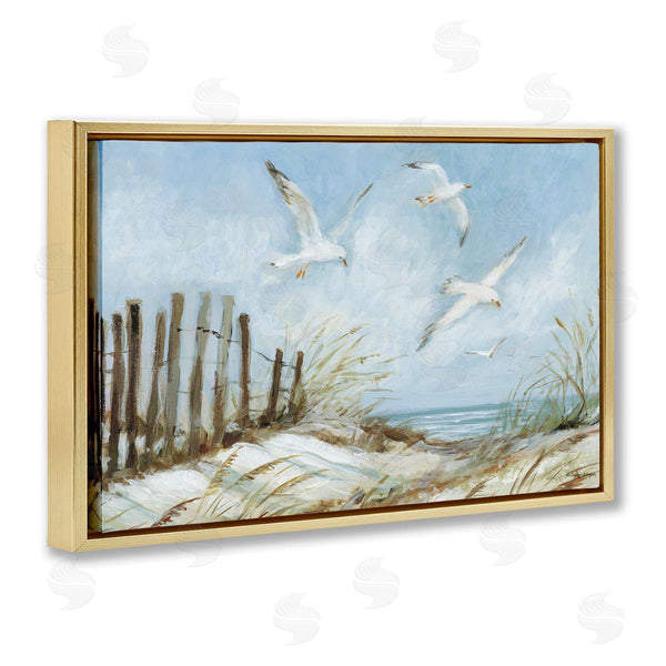 Stupell Industries Susan Winget | Seagulls Over Beach Path