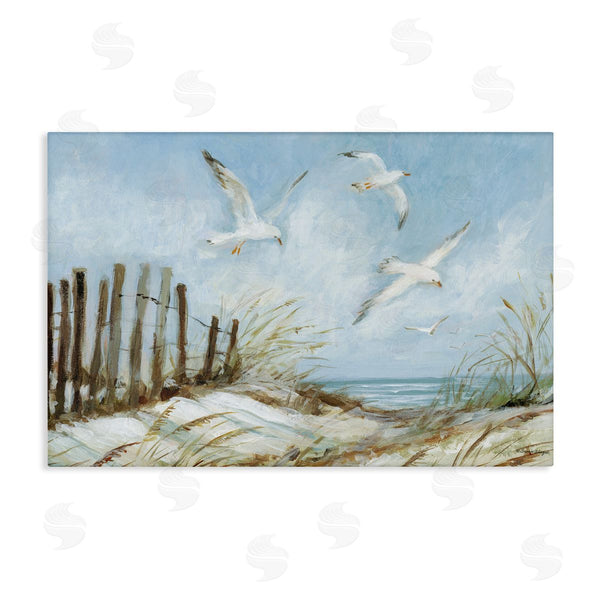 stupell industries Susan Winget | Seagulls Over Beach Path