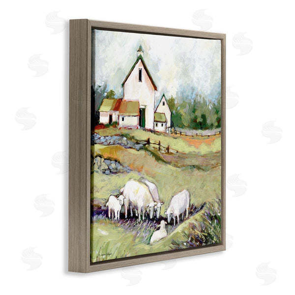 Stupell Industries Susan Winget | Sheep Grazing At Barn