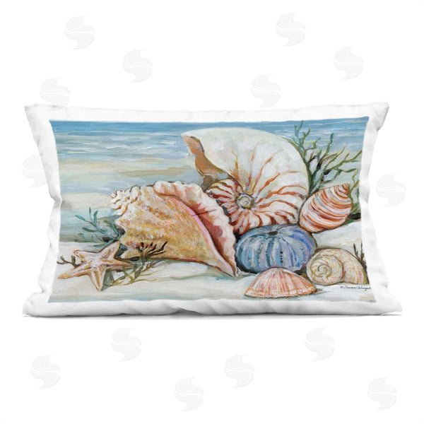 stupell industries Susan Winget | Shells On The Beach Printed Throw Pillow