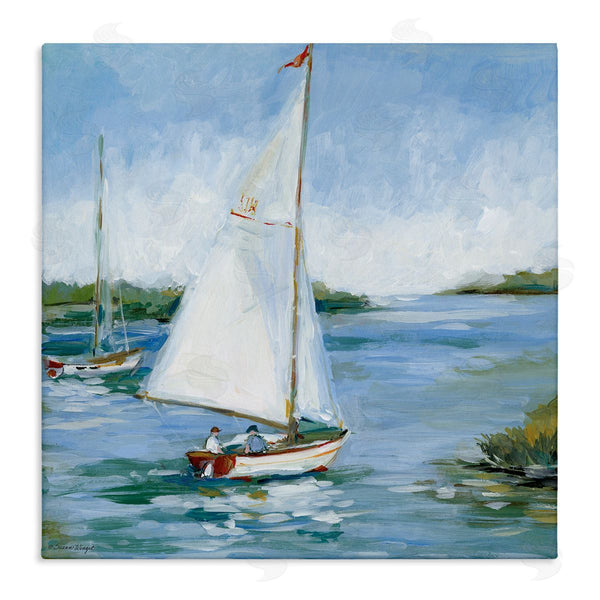 stupell industries Susan Winget | Two Men on Sailboat