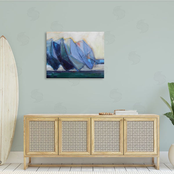 Stupell Industries Susanne Marie | Boats Stacked At Shoreline Abstract Beach Still Life Wall Art