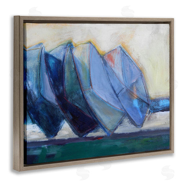 Stupell Industries Susanne Marie | Boats Stacked At Shoreline Abstract Beach Still Life Wall Art
