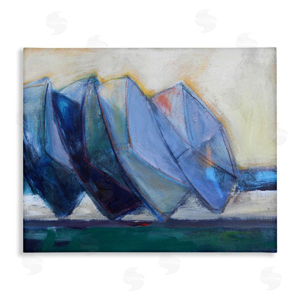 stupell industries Susanne Marie | Boats Stacked at Shoreline Abstract Beach Still Life Wall Art