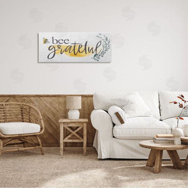Stupell Industries Susie Boyer | Bee Grateful Herb Phrase Wall Art