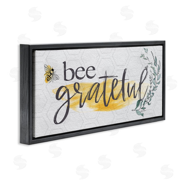 Stupell Industries Susie Boyer | Bee Grateful Herb Phrase Wall Art