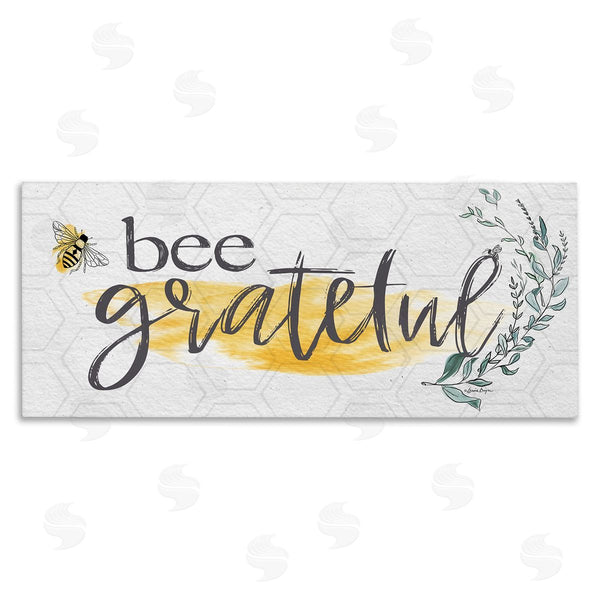 stupell industries Susie Boyer | Bee Grateful Herb Phrase Wall Art