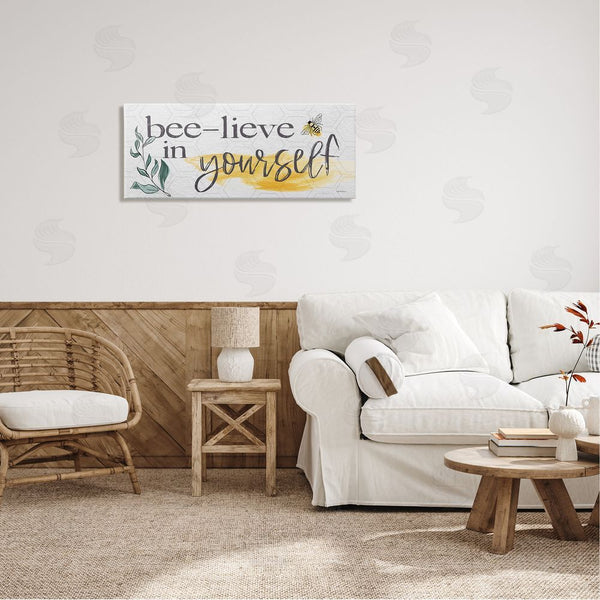 Stupell Industries Susie Boyer | Bee-Lieve In Yourself Phase Wall Art