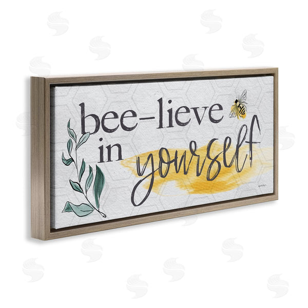 Stupell Industries Susie Boyer | Bee-Lieve In Yourself Phase Wall Art