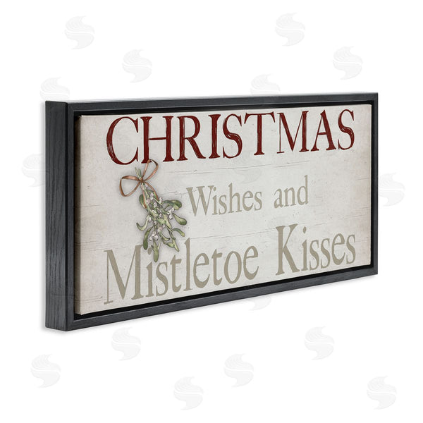 Stupell Industries Susie Boyer | Christmas Wishes & Mistletoe Kisses Wall Art