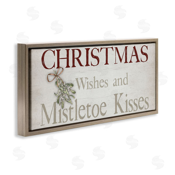 Stupell Industries Susie Boyer | Christmas Wishes & Mistletoe Kisses Wall Art